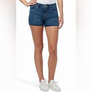 William Rast High Rise Cut Off Denim Shorts Size 28 NWT Medium Dark Wash Jean